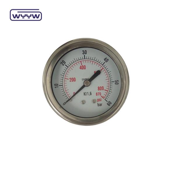 Buy cheap Axial Glycerine 63mm Compound Pressure Gauge Hydraulic Water Pressure Meter Tester Back Mount from wholesalers