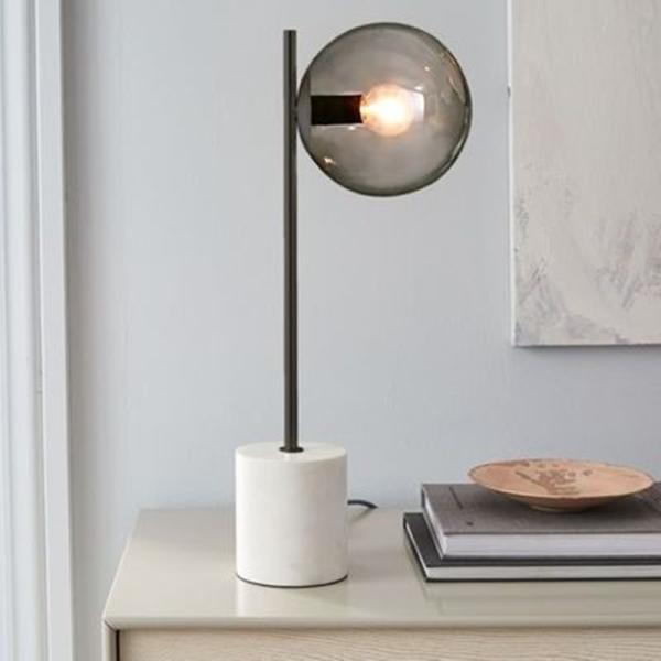Buy cheap Glass Marble Copper Luxury Nordic Modern Led Restaurant Bar Terzo Table Lamp(WH-MTB-212) from wholesalers