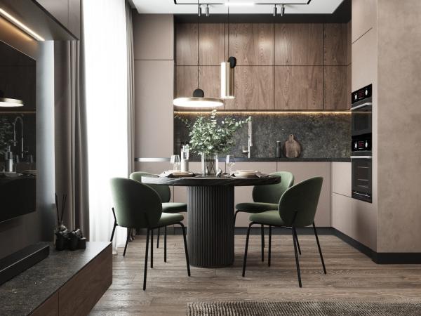 Buy cheap Fitted Pinkish Brown PET Kitchen Cabinets Modern Bespoke Kitchen Cabinets from wholesalers