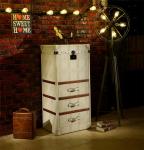 Buy cheap Retro Vintage Leather Storage Steamer Trunk With Drawer Chest Full Handcrafted from wholesalers