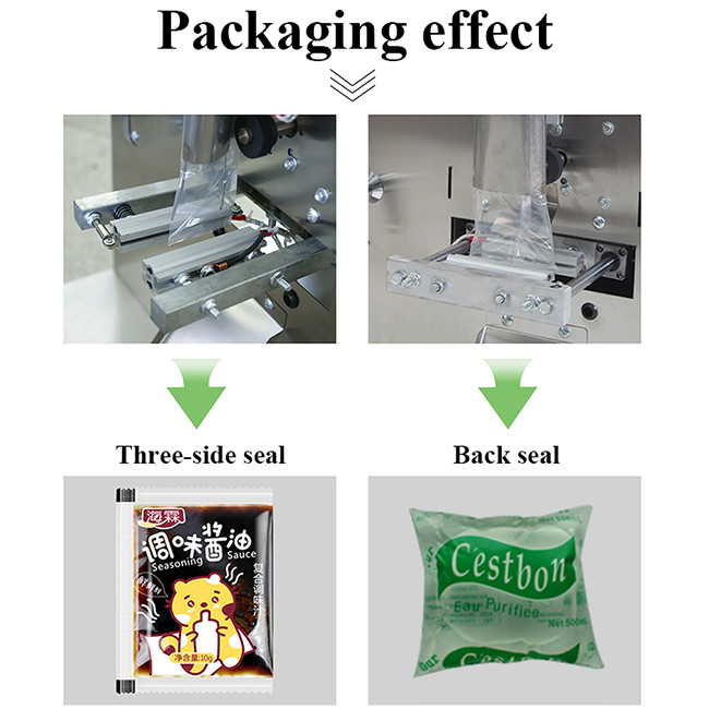 Three Side Sealing Packing Machine Vertical Small Bag Liquid Pouch Filling Milk