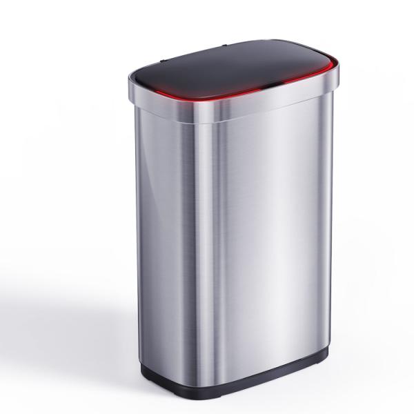 Buy cheap Smart Sensor Automatic 20L 16L Square Touchless Stainless Steel Sensor Trash Bin Intelligent with Batteries Required Yes from wholesalers