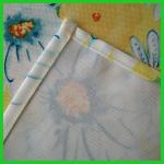 Colorful flower printed 190gsm polyester woven fabrics table decrational table