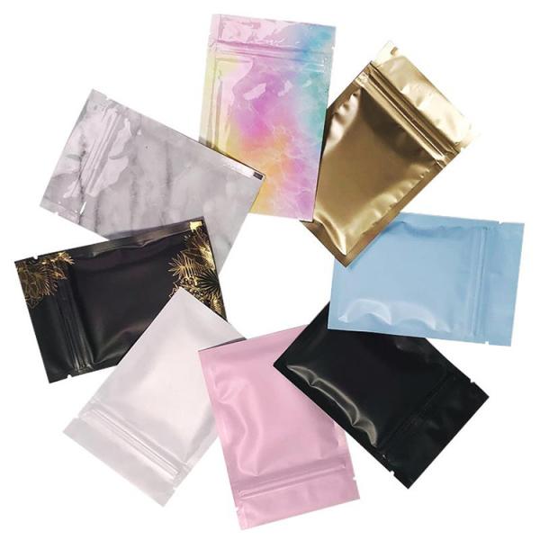 Buy cheap Multi Color LDPE Three Side Seal Pouch Plastic Zipper Bags Packaging 12*18cm 8*12cm from wholesalers