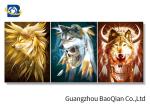 Wall Art Framed Lenticular Poster 3D , Wolf Animal Image Flip Effect PVC / MDP