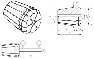 Tapping Er32 Precision Collet Chuck SUJ2 Material Strict Inspection
