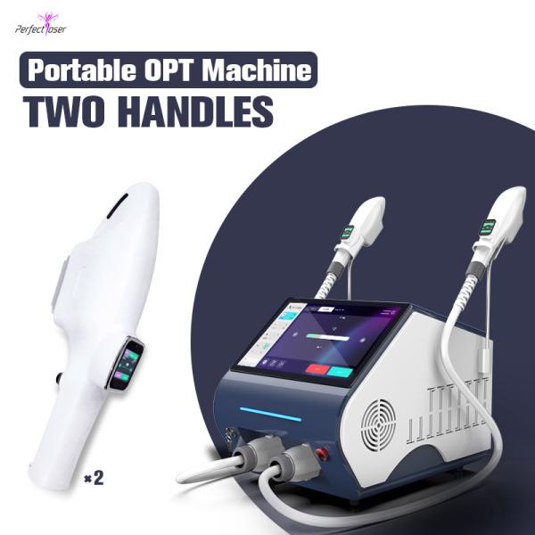 Buy cheap Two Handles IPL Laser Hair Removal Machine Painless Permanent Depilation from wholesalers
