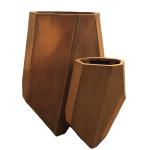 Flower pot corten steel long rectangle outdoor planters