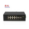 Buy cheap Managed Industrial Poe Network Switch 8*10/ 1000 M PoE Rj45 Port , 2GE SFP Port from wholesalers