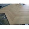 Buy cheap 550 x 90 x 10MM, 60 degree 2 layers Chevron Euro Oak Engineered Wood Flooring, AB grade, Natural Brushed vanished, from wholesalers