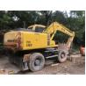 Buy cheap Japan Original Used Komatsu PW160-7 Wheel Excavator in with Transport Length of 7.1 m from wholesalers