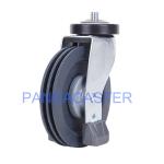 Buy cheap Gray Shopping Cart Casters 125mm 5 Inch Threaded Stem Casters from wholesalers