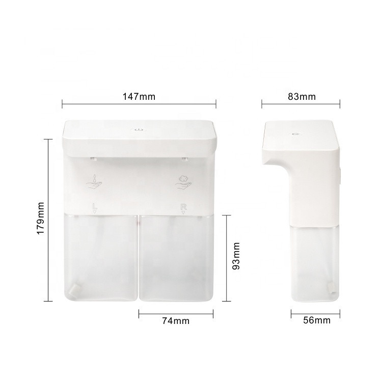 Countertop Automatic Foam Liquid Soap Dispenser ROHS 600ML Hospital