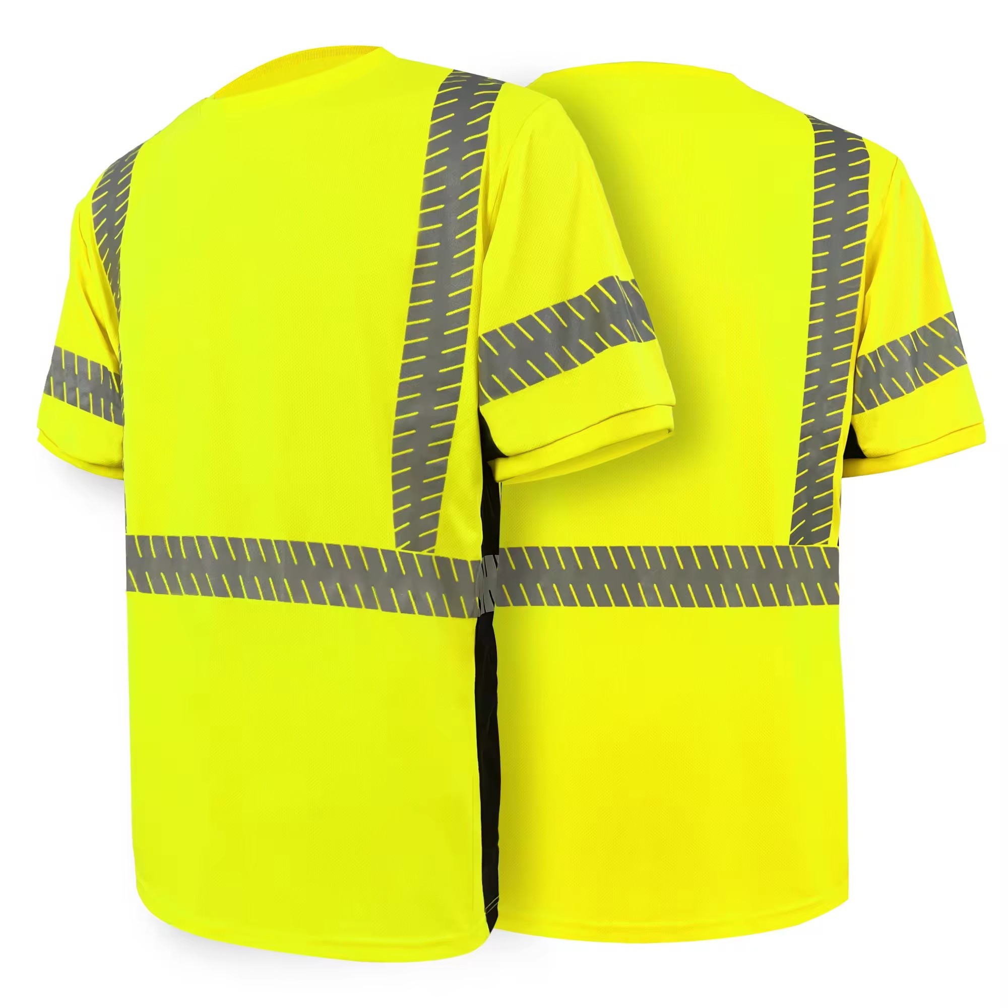 New Arrival Summer Breathable Cool Safety Shirt Construction Shirt Quickly Dry Fluorescent Color Safety T Shirt