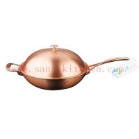 Buy cheap Titanium cooking wok,thickness 1.5mm and diamter 32cm product