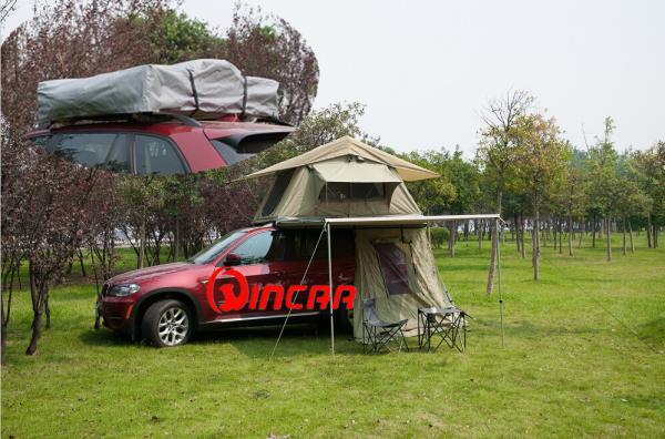 Buy cheap 4 x 4 waterproof polyester and ripstop canvas roof top tent from Ningbo Wincar from wholesalers