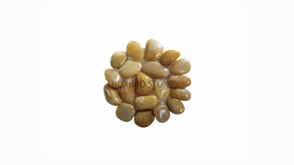 Buy cheap Multicolor Pebble Stone Tiles Mixed High Polished Round Shape Unique Texture from wholesalers