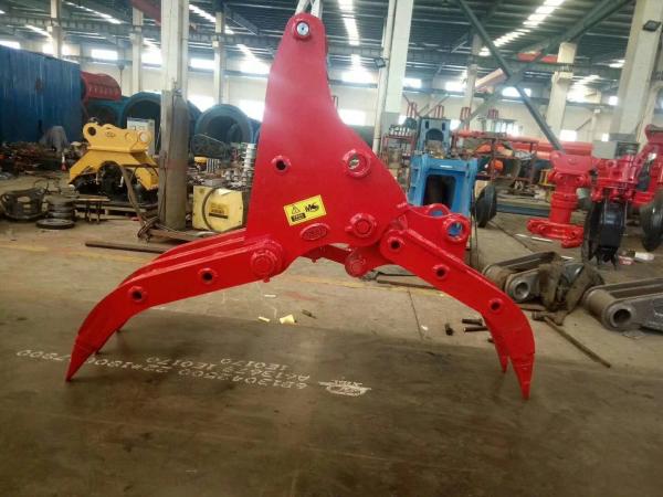 Buy cheap Steel Excavator Grapple Attachment High Ductility Hydraulic Rotating Grapple from wholesalers