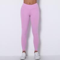 Buy cheap Candy double color tights yoga pants buttocks mid-waist exercise pants running product