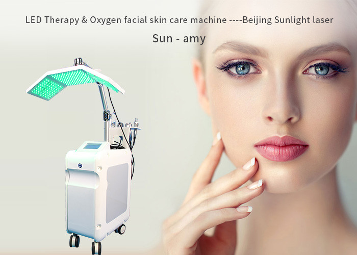 PDT Therapy Light Oxygen Facial Equipment , Oxygen Facial Beauty Machine