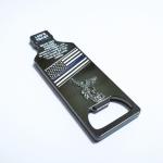 Modern Style Metal Bottle Openers 5mm Thick Diecasting Process In Dyed Black