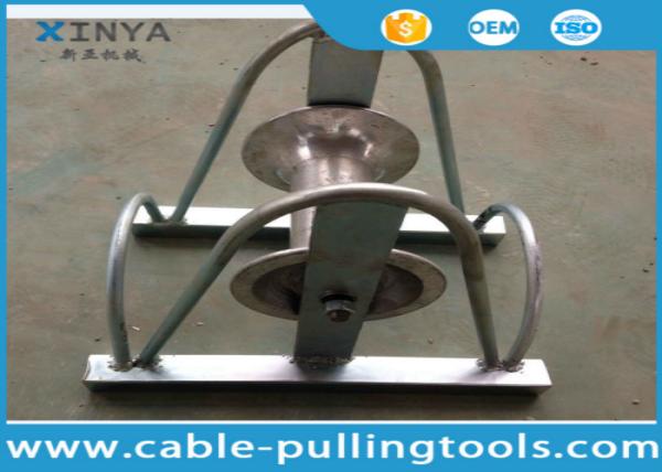 Buy cheap High Strength Underground Cable Tools / Straight Line Cable Roller Zinc Plated With Aluminum Rollers from wholesalers