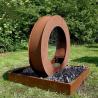 Buy cheap Round Waterfall Corten Steel Landscape Water Feature Fountain With LED Light from wholesalers
