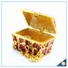 Buy cheap Shinny Gifts Gold Plated Handmade Purple And Red Jewelry Box Wholesales SCJ247 from wholesalers
