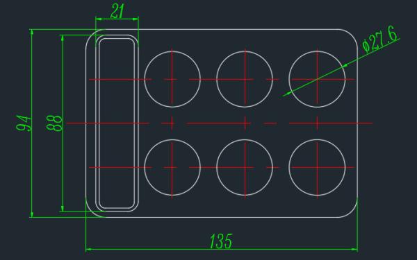 Customized 6*50ml Metal Test Tube Rack With Temperature Display Customized Metal