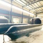 Vessel Launching Boat Lift Airbags , Natural Rubber Inflatable Rubber Balloon