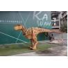 Buy cheap Brown Interactive Head Realistic Animatronic Dinosaur Costume For Adults from wholesalers