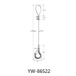 Double Loop 4mm 304 Stainless Steel Wire Rope Rigging Rope Lifting Slings