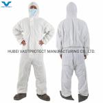 Applicable Pink PPE Protective Clothing Disposable Nonwoven Coveralls with