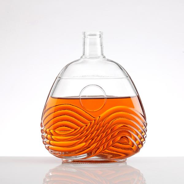 Buy cheap Super Flint Glass 500ml Transparent Empty Liquor Bottle for Luxury Glass Whisky Bottles from wholesalers