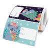 Buy cheap 0.08mm Copperplate Paper Christmas Gift Sticker Labels 1inch from wholesalers
