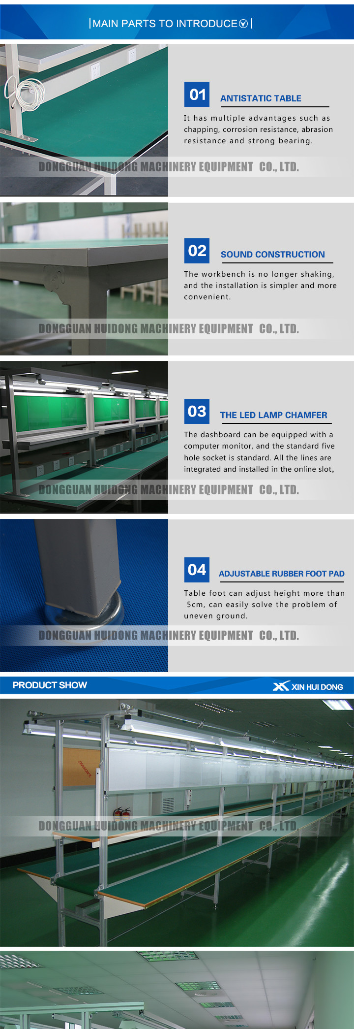 Assembly Line Automated Conveyor Systems , Assembly Line Conveyor 0.4kW - 22kW