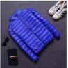 Buy cheap Duck Down Filled Puffer Jackets Multi Coloured Outdoor Light Warm Standing Collar from wholesalers