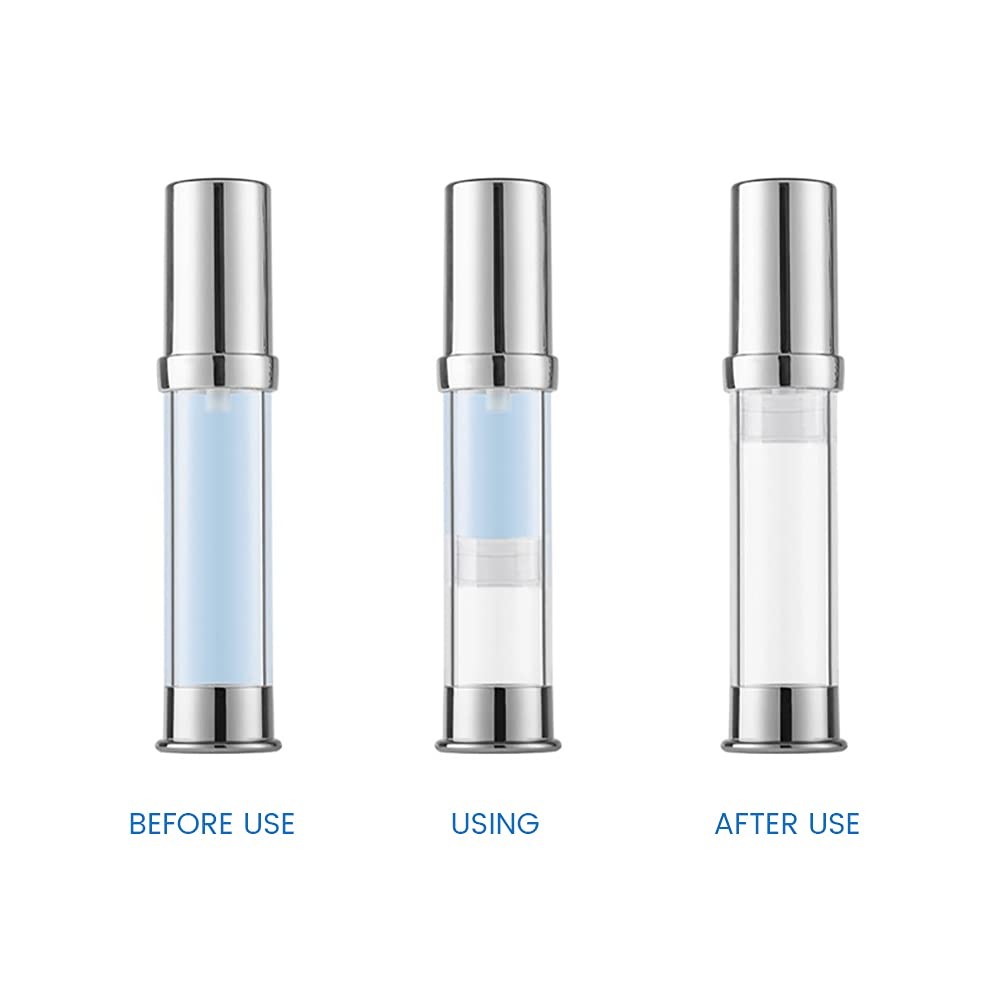 5ml / 10ml Cuatomized Color And Customized Logo AS Face Cream Lotion Trial Small Size Airless Bottle UKT14