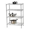 Buy cheap Modern 6 Tiers Steel Wire Shelving Chrome Metal For Office from wholesalers