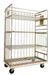 Buy cheap Logistics Cart Roll Metal Cage Trolley Roll Containers Carbon Steel Adjustable from wholesalers