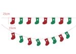 Flat Deer Pattern Felt Christmas Decorations 21*15 Cm Easy Wall Hung Installatio