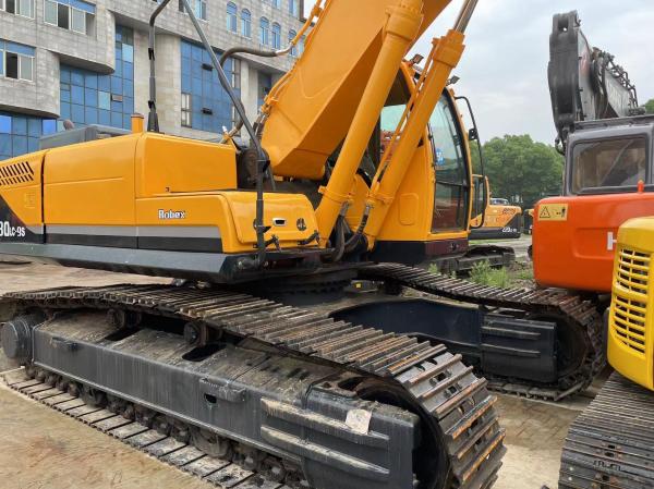 Buy cheap Cummins Engine Excavator Digger Hyundai 220-9s 5-10 Meters Dumping Height Good Condition 50 Tons Operating Weight from wholesalers
