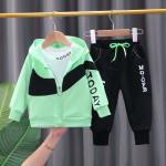 Children's Outfit Sets Toddler Baby Jacket Three Piece Handsome Clothes
