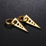 Wholesale Men's Fashion Jewelry Stainless Steel Triangle Hoop Earring