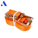 Durable 3-10m Length Polyester Cargo Ratchet Tie Down Lashing Straps with