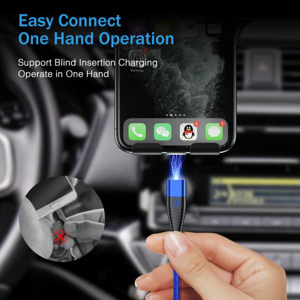 Buy cheap FCC Micro 5 Pin Tinned Copper 3A Magnetic USB Cable from wholesalers