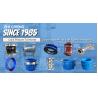 Buy cheap 4" 6" Blue Flexible Carbon Steel Ductile Iron Coupling Disassembly Joints Universal from wholesalers