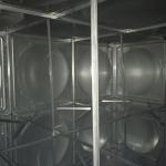 Square Custom Water Tanks , Hot / Cold Water Supply Tank With Tie Piece