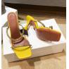 Buy cheap Ankle Strap ODM Nude Block Heel Sandals Patent PU Wine Glass Heel from wholesalers