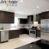 Buy cheap Dark Brown Solid Wood Kitchen Cabinets with Customized Color and Plywood Door Material from wholesalers